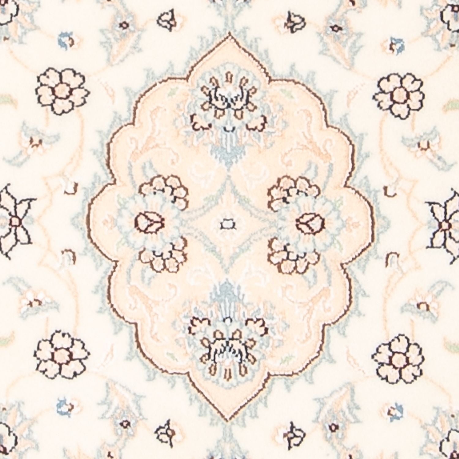 Tapis persan - Nain - 91 x 60 cm - beige