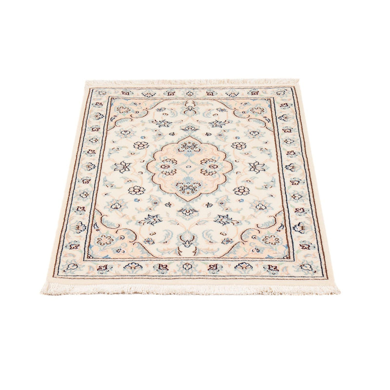 Tapis persan - Nain - 91 x 60 cm - beige