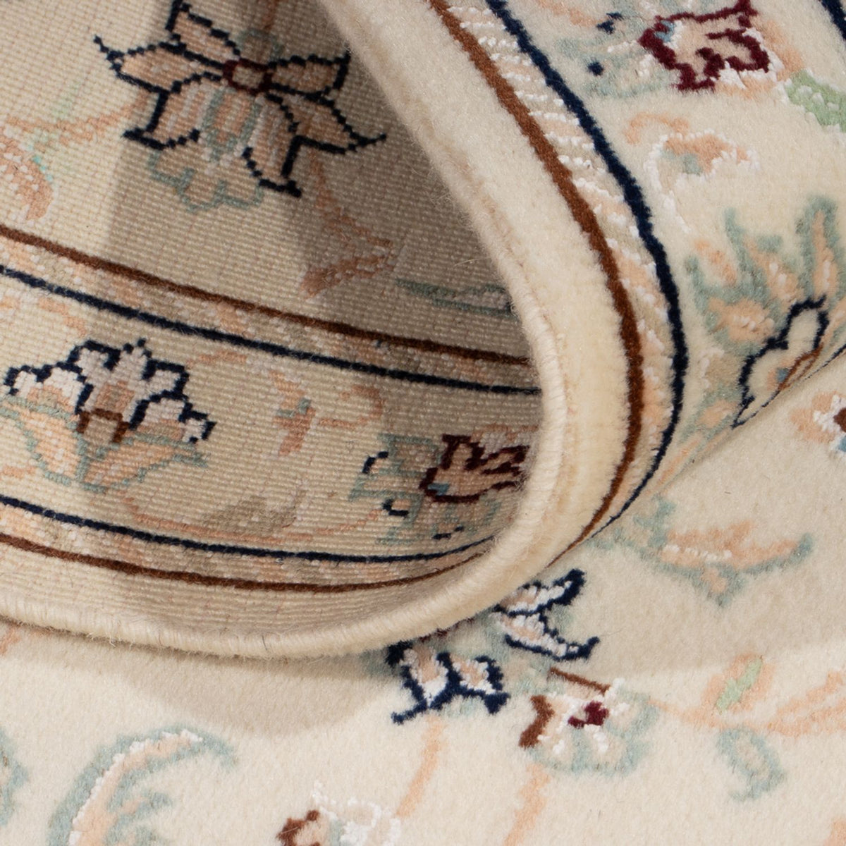 Tapis persan - Nain - 92 x 60 cm - beige