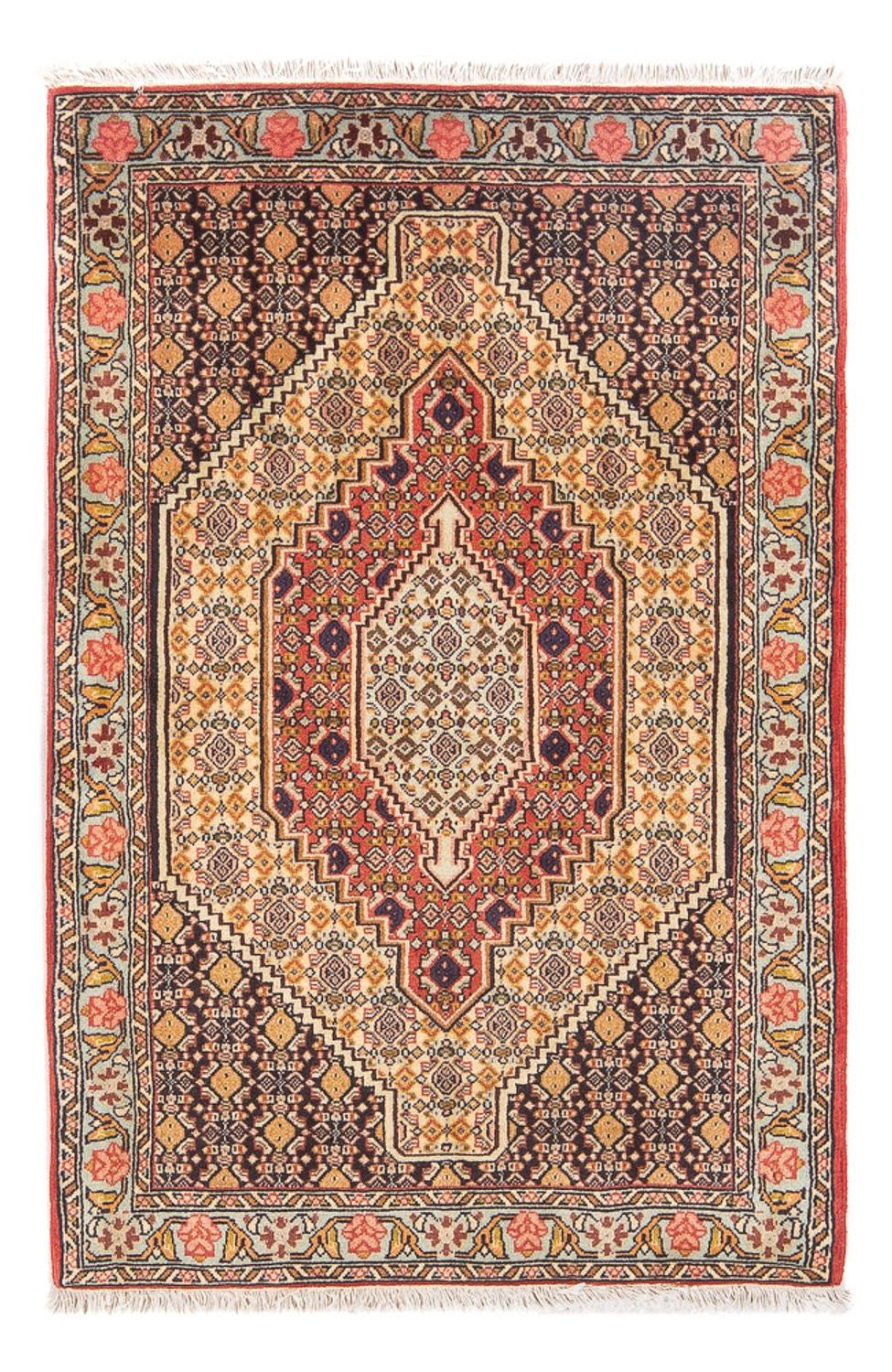 Tapis persan - Classique - 118 x 74 cm - beige clair