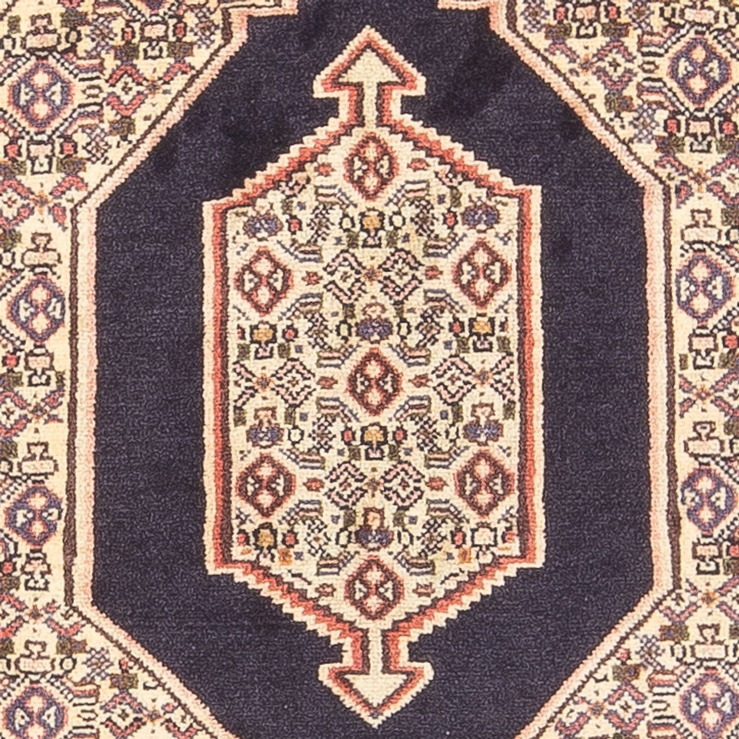 Tapis persan - Classique - 112 x 74 cm - bleu foncé