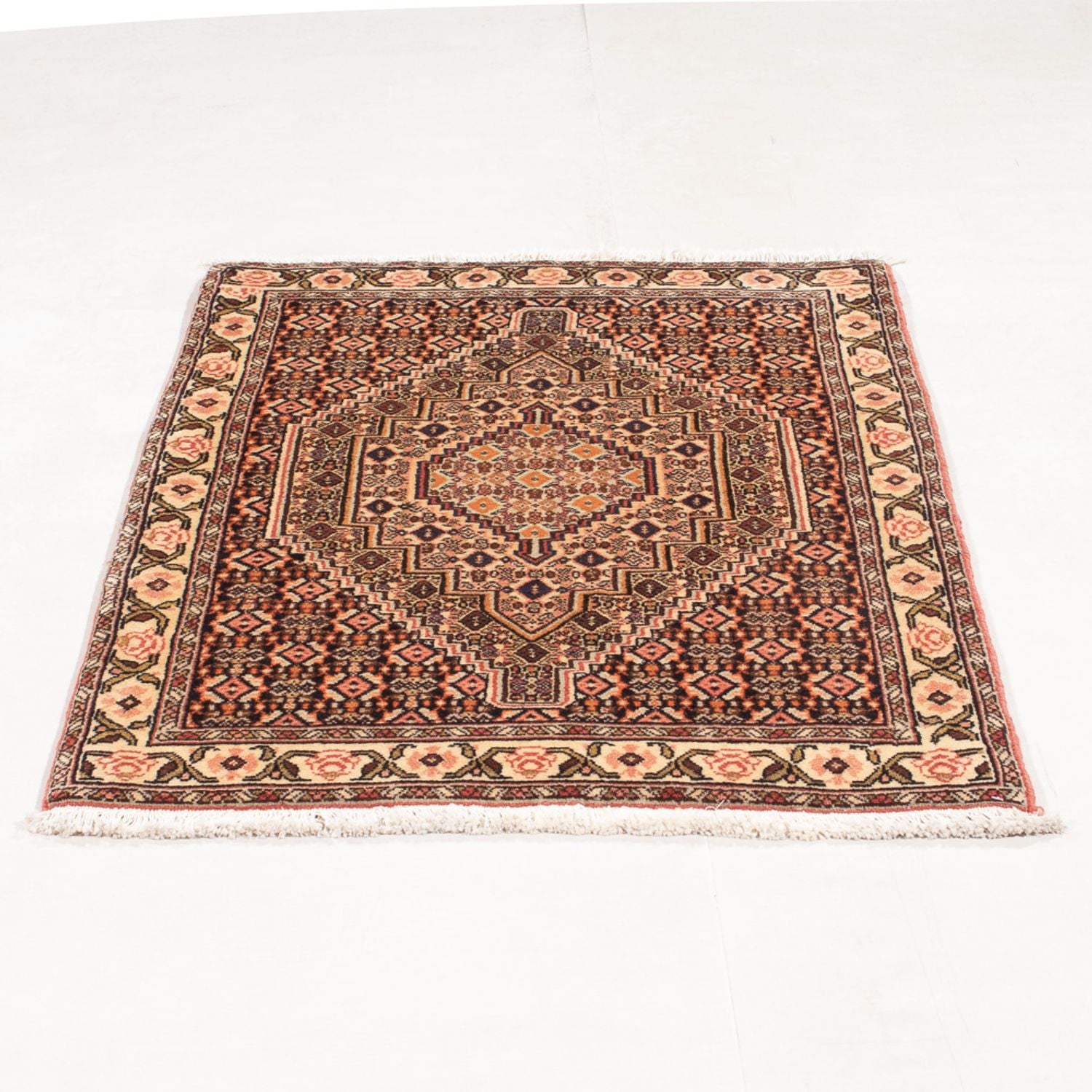 Tapis persan - Classique - 104 x 75 cm - bleu foncé