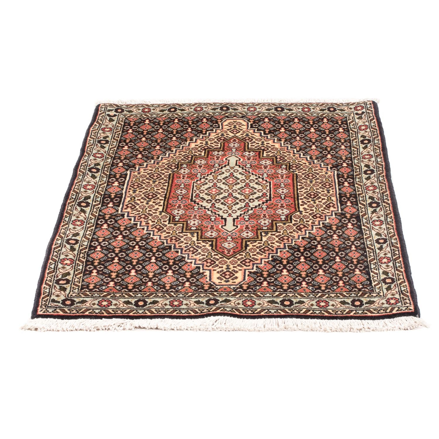 Tapis persan - Classique - 105 x 78 cm - bleu foncé