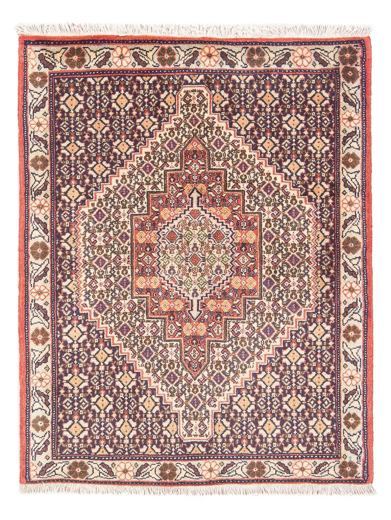 Tapis persan - Classique - 100 x 74 cm - bleu foncé
