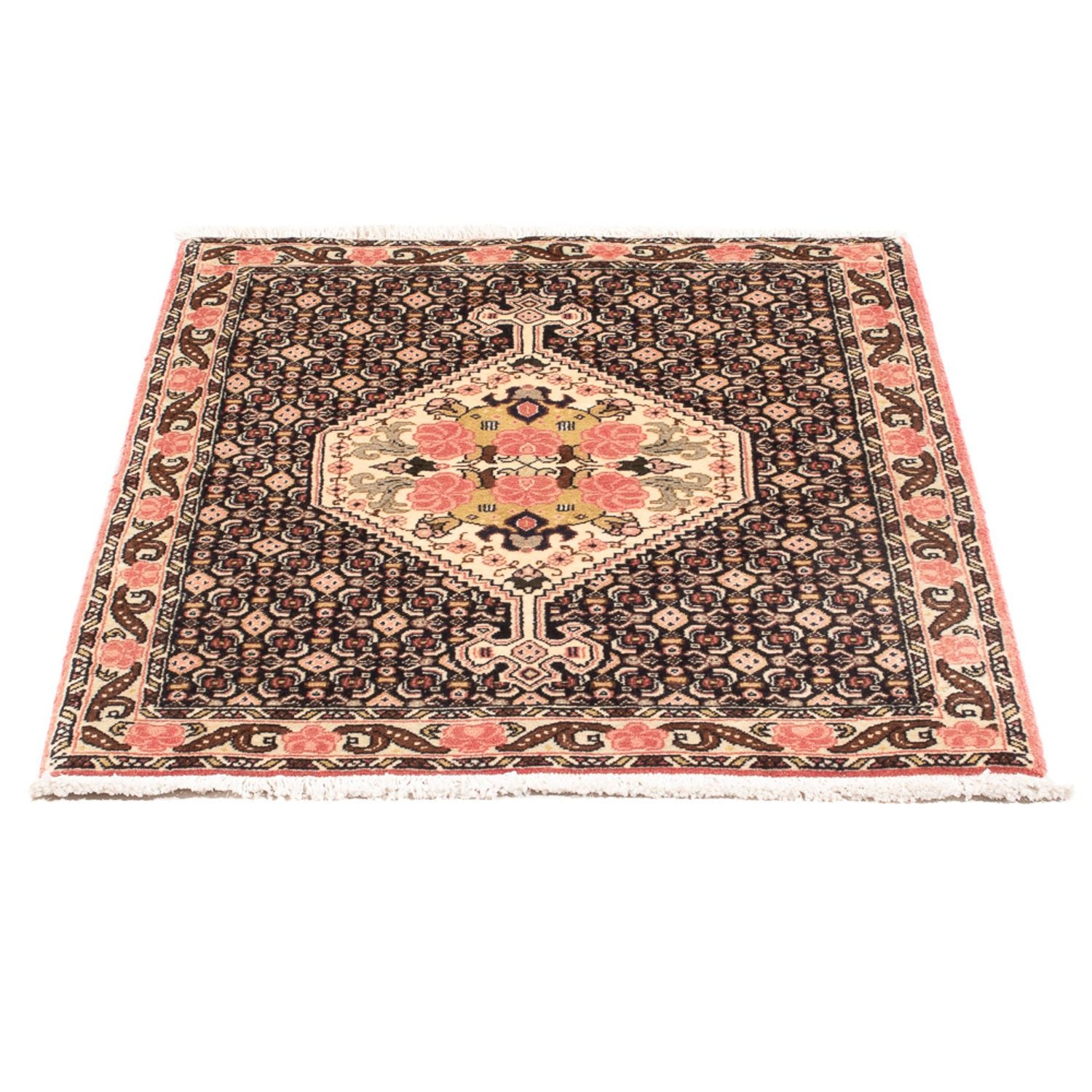 Tapis persan - Classique - 98 x 74 cm - bleu foncé