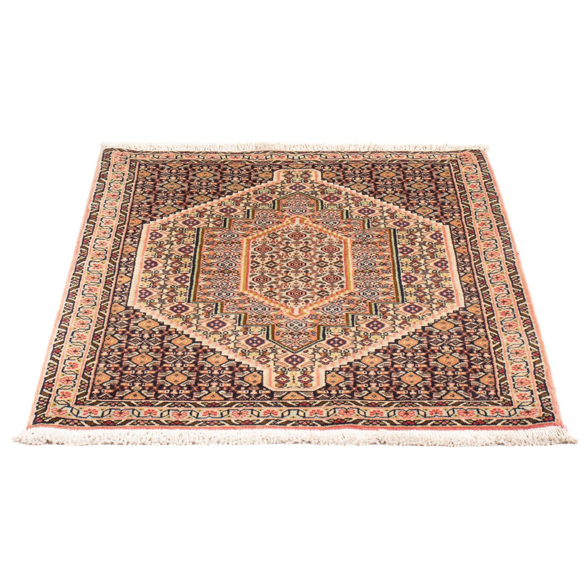 Tapis persan - Classique - 98 x 75 cm - bleu foncé