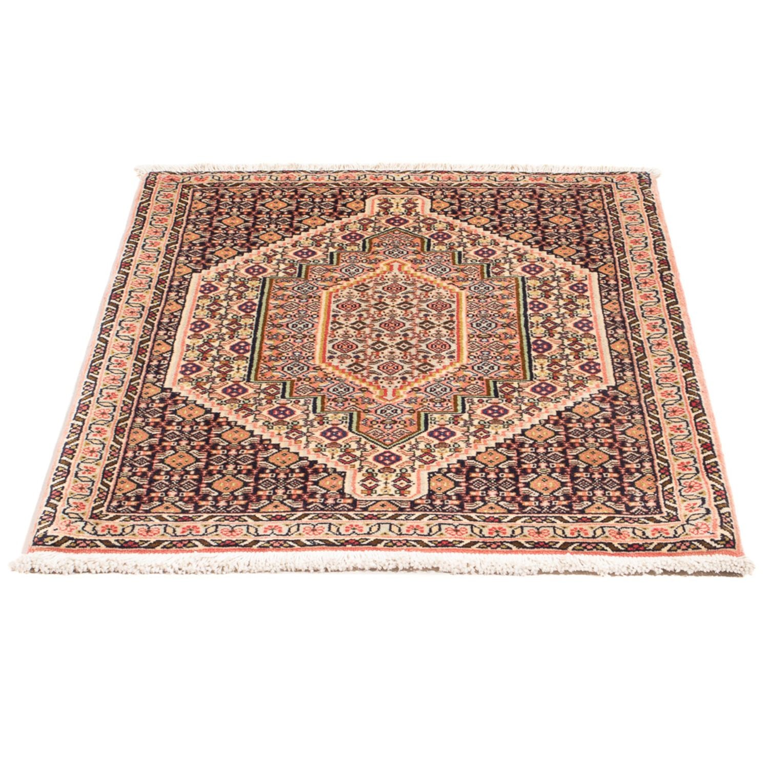 Tapis persan - Classique - 102 x 75 cm - bleu foncé