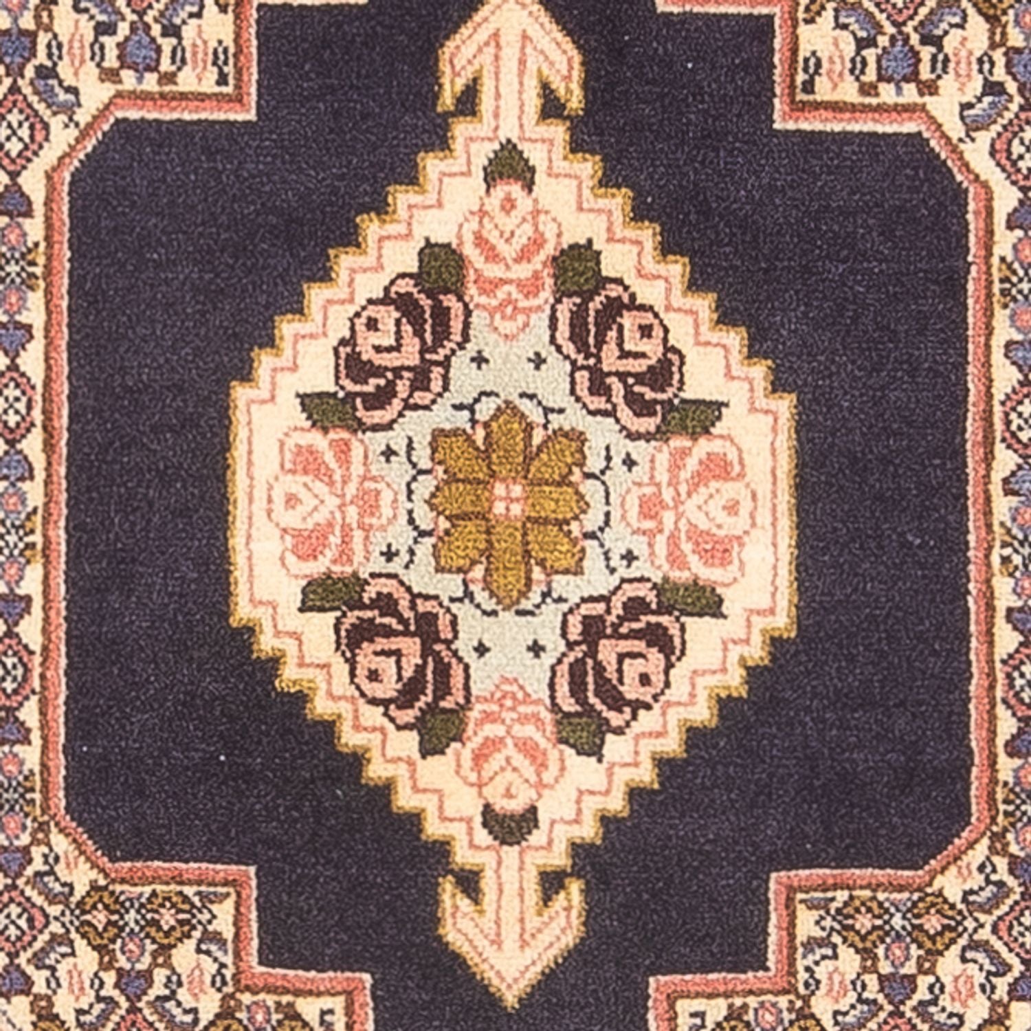 Tapis persan - Classique - 100 x 75 cm - bleu foncé