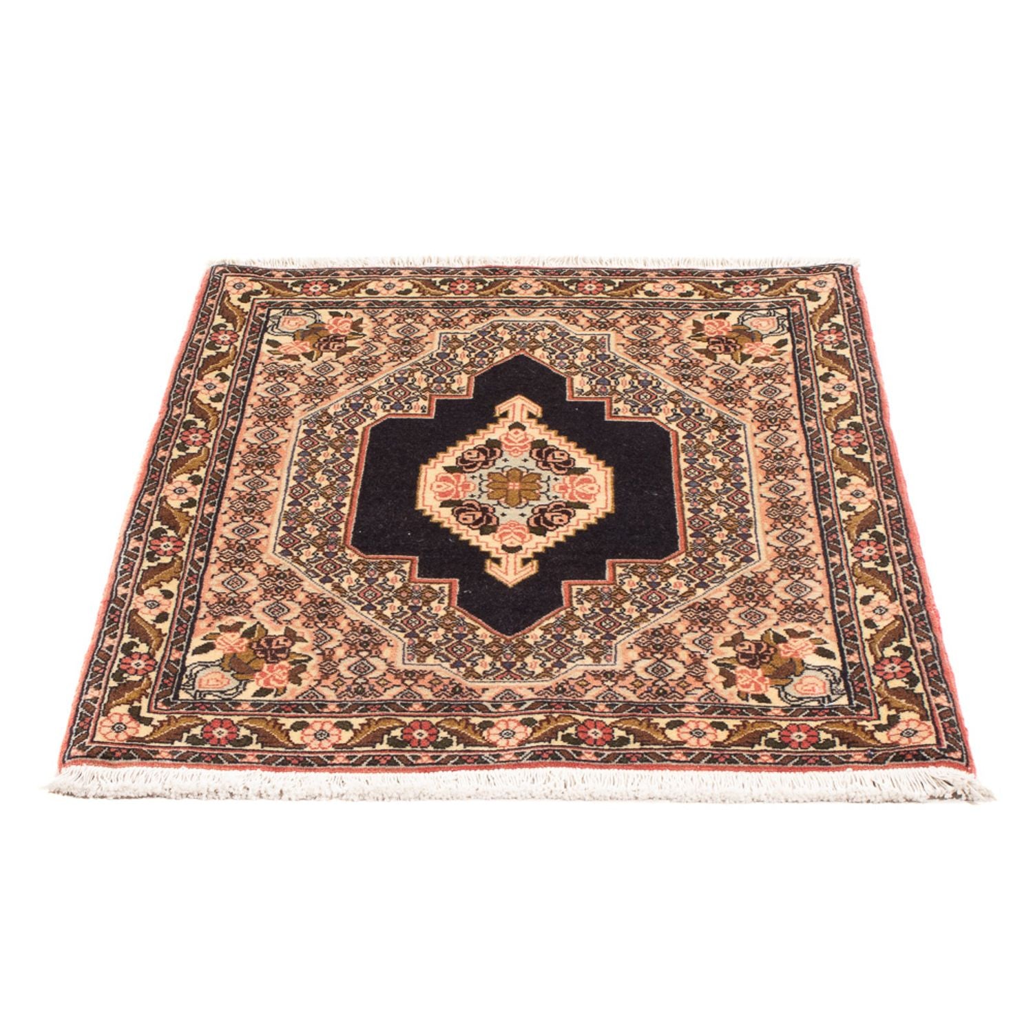 Tapis persan - Classique - 100 x 75 cm - bleu foncé