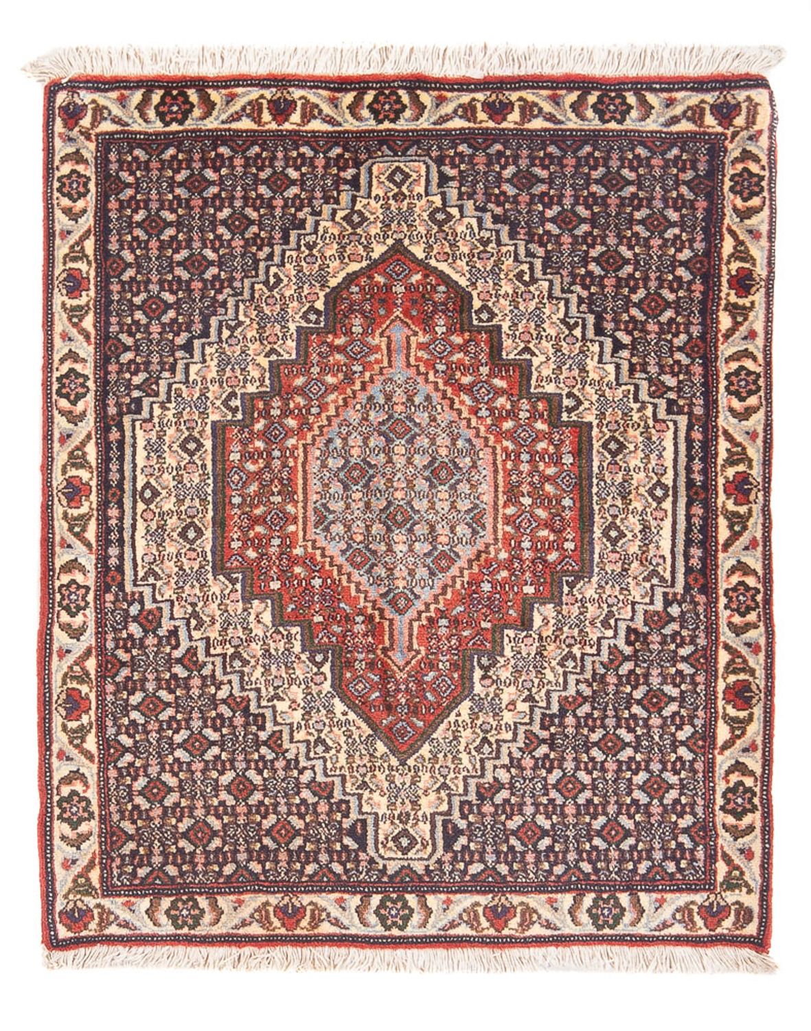 Tapis persan - Classique - 98 x 76 cm - bleu foncé