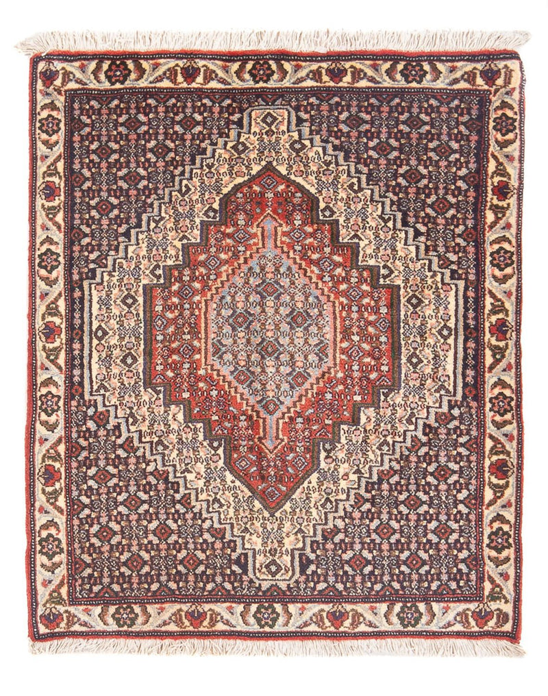 Tapis persan - Classique - 98 x 76 cm - bleu foncé