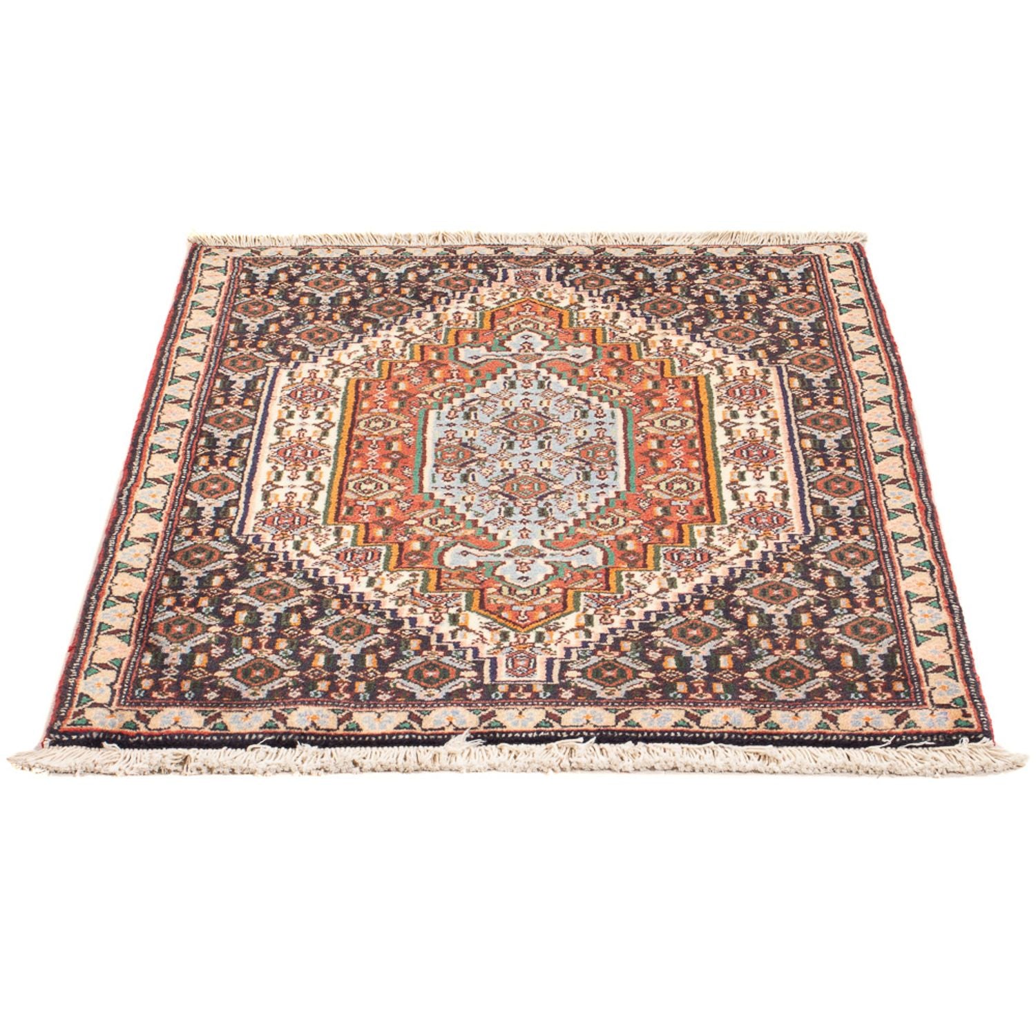 Tapis persan - Classique - 100 x 73 cm - bleu foncé