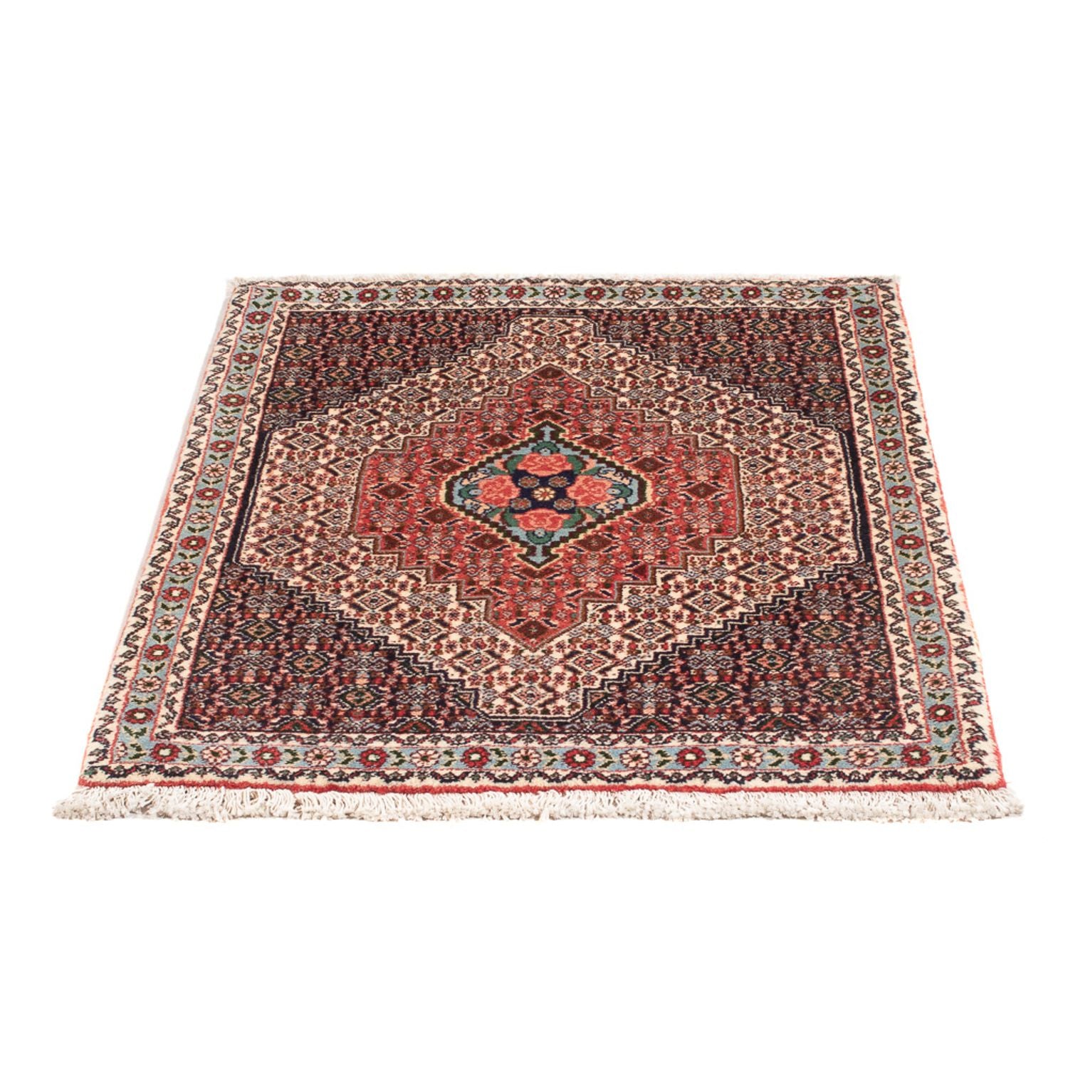 Tapis persan - Classique - 105 x 75 cm - bleu foncé