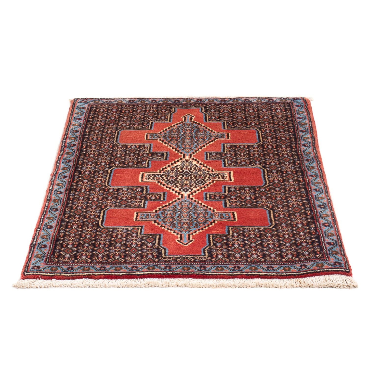 Tapis persan - Classique - 103 x 75 cm - bleu foncé