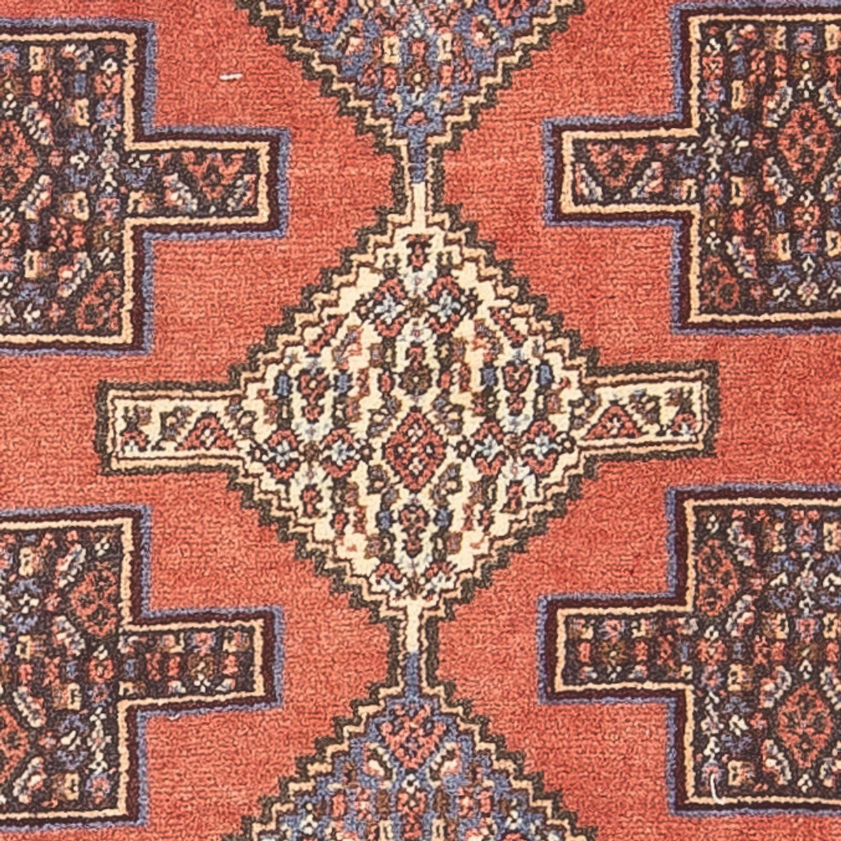 Tapis persan - Classique - 100 x 77 cm - rouge