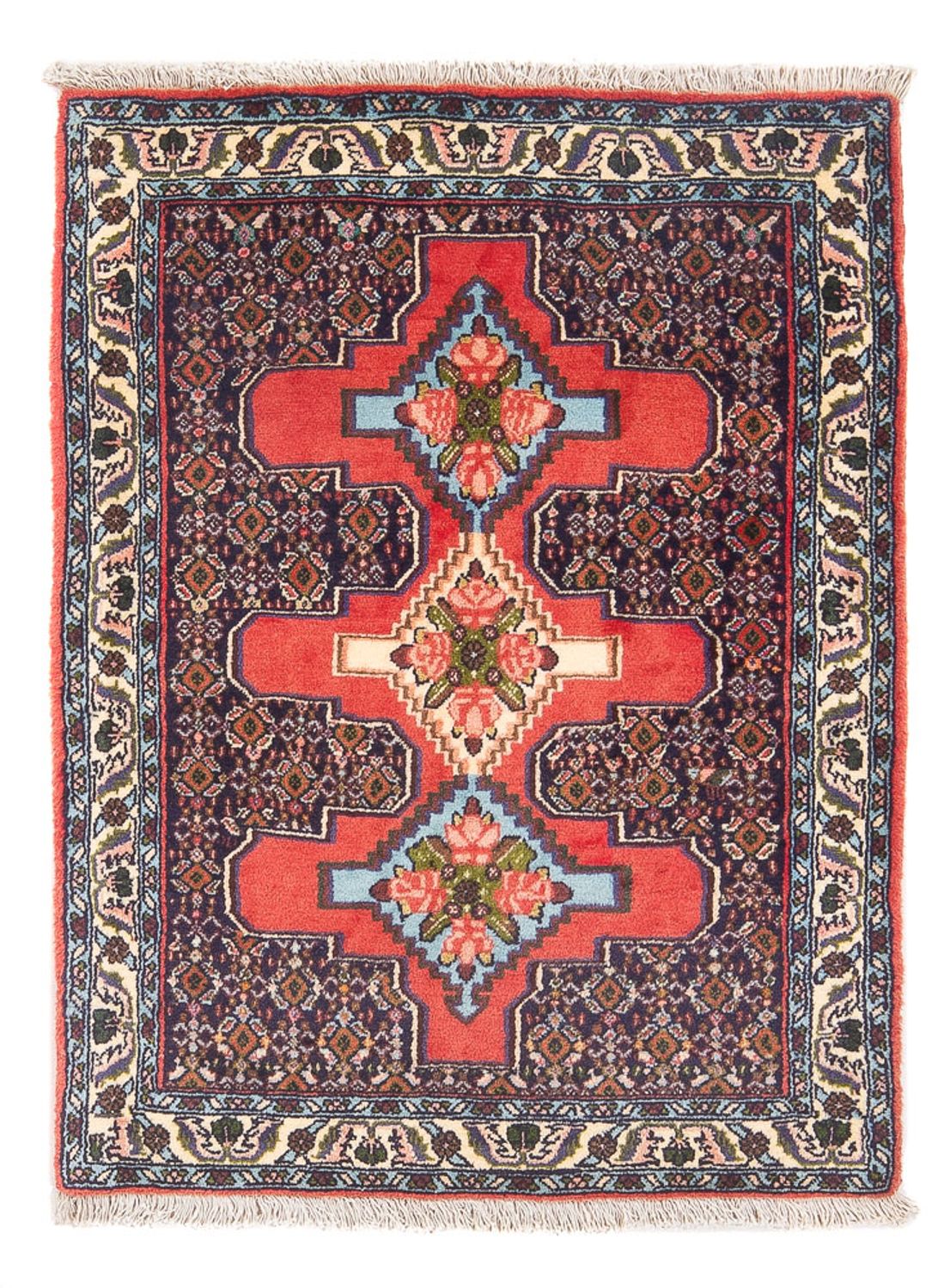 Tapis persan - Classique - 105 x 75 cm - bleu foncé