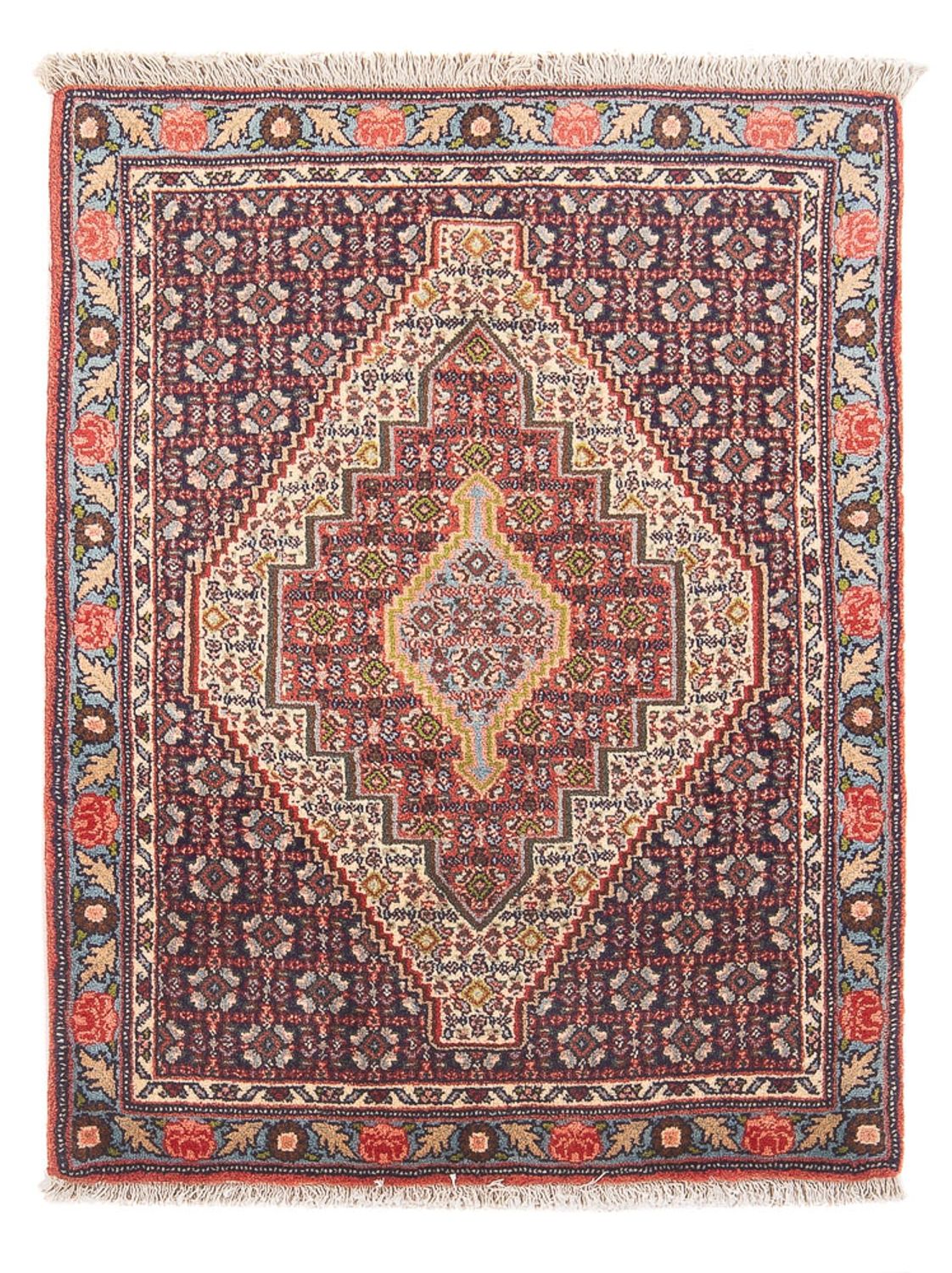 Tapis persan - Classique - 106 x 76 cm - bleu foncé