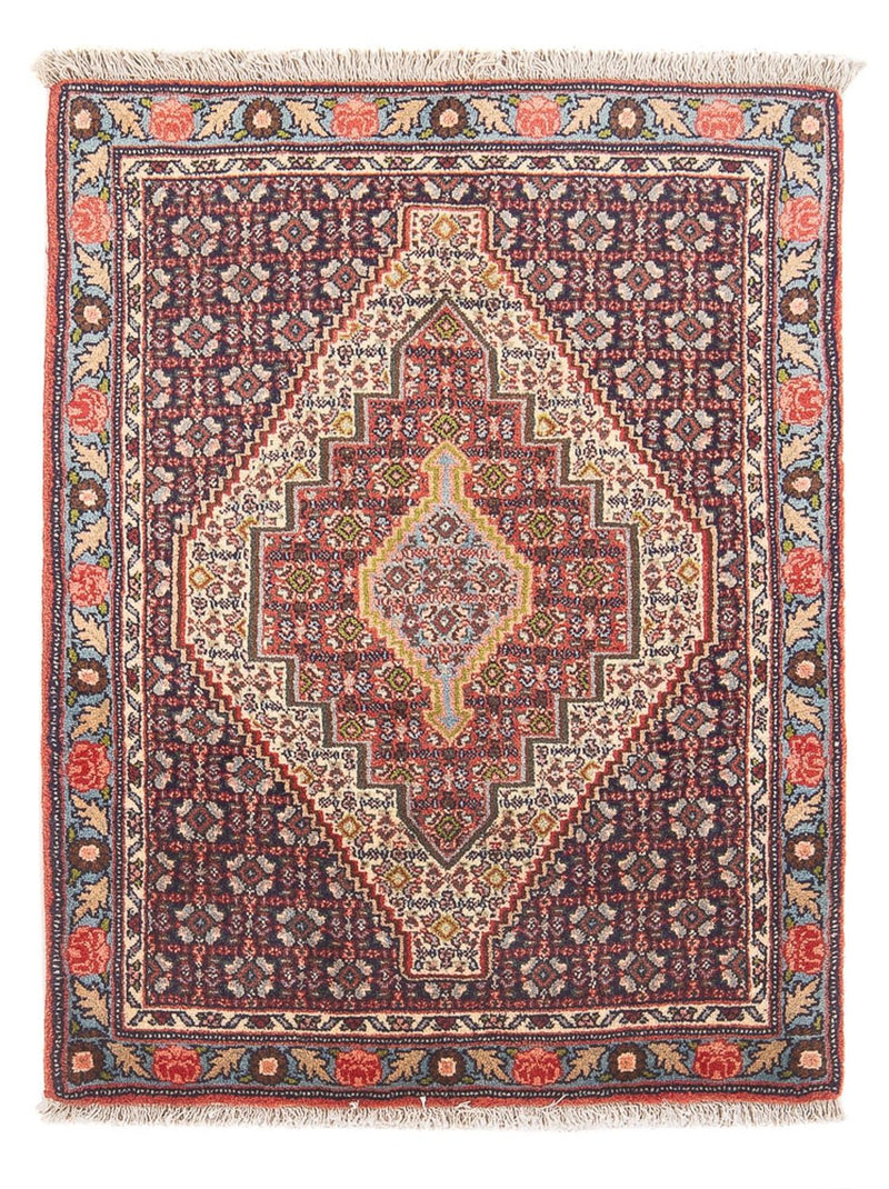 Tapis persan - Classique - 106 x 76 cm - bleu foncé