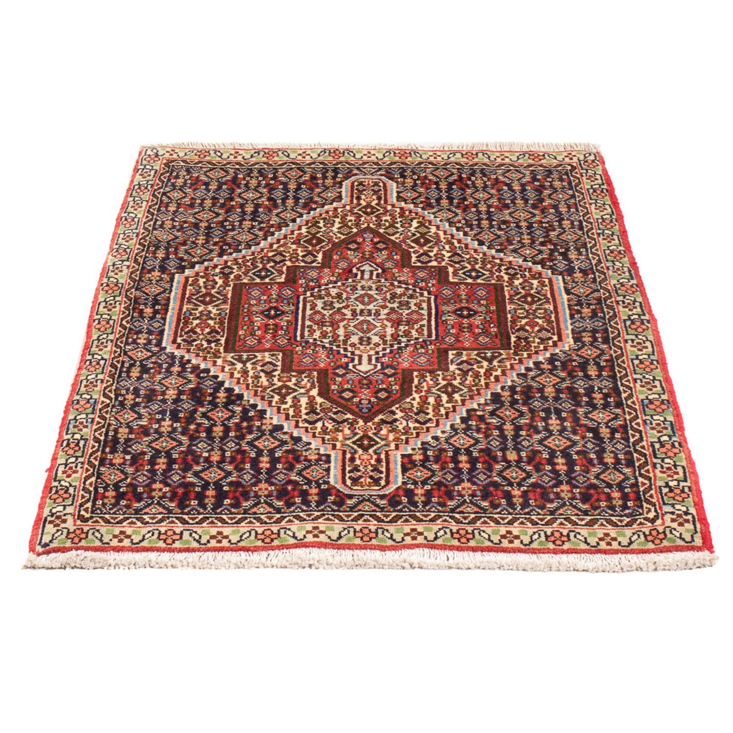 Tapis persan - Classique - 105 x 74 cm - bleu foncé