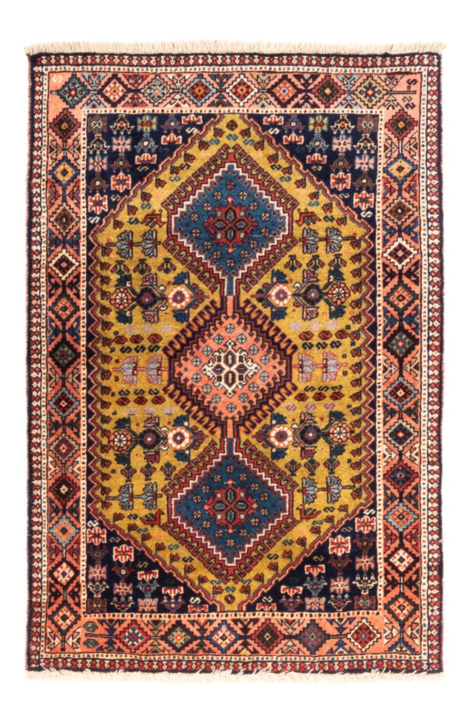 Tapis persan - Nomadic - 120 x 80 cm - jaune