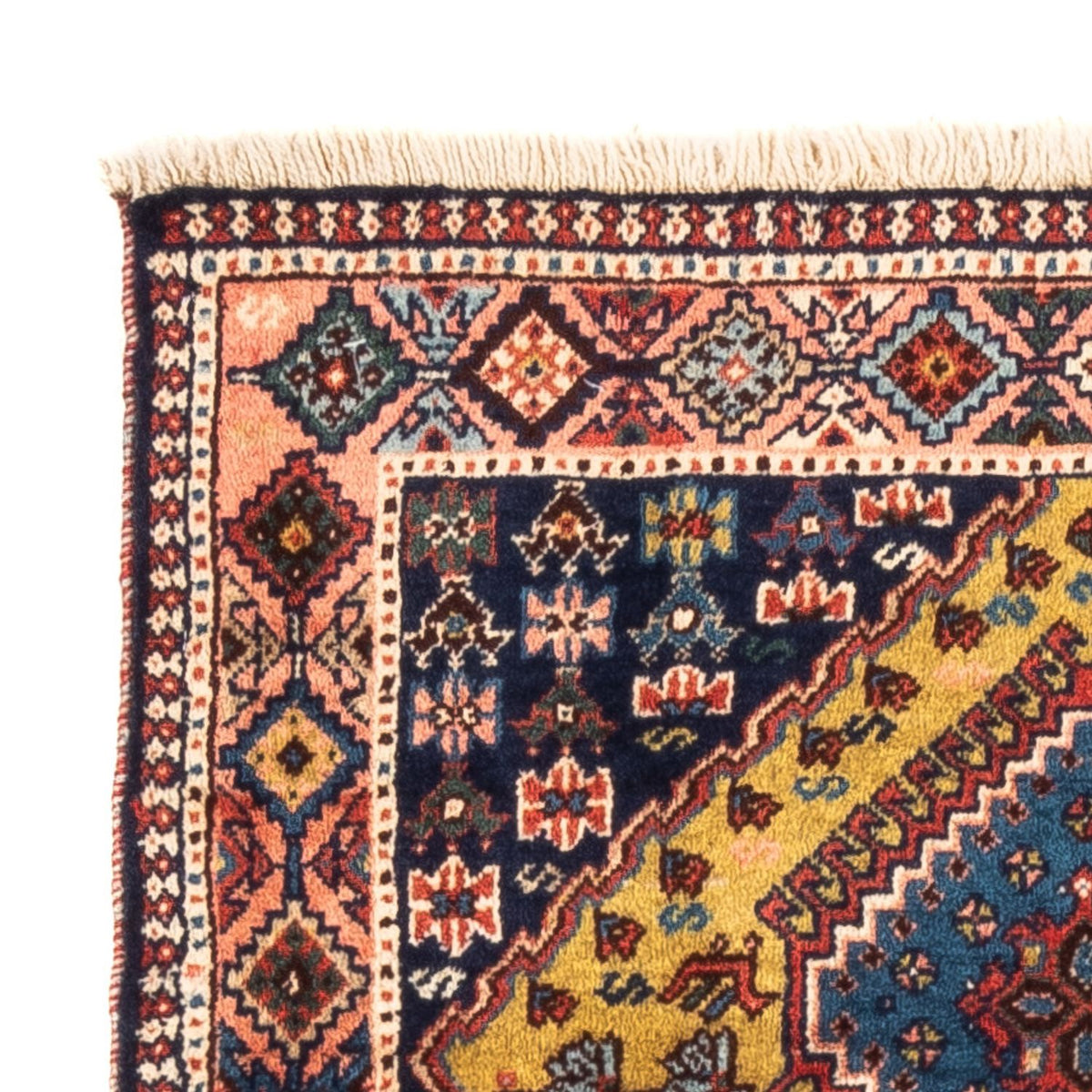 Tapis persan - Nomadic - 120 x 80 cm - jaune