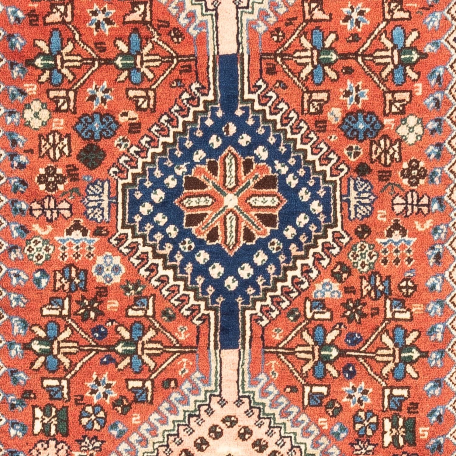 Tapis de couloir Tapis persan - Nomadic - 203 x 83 cm - rouge