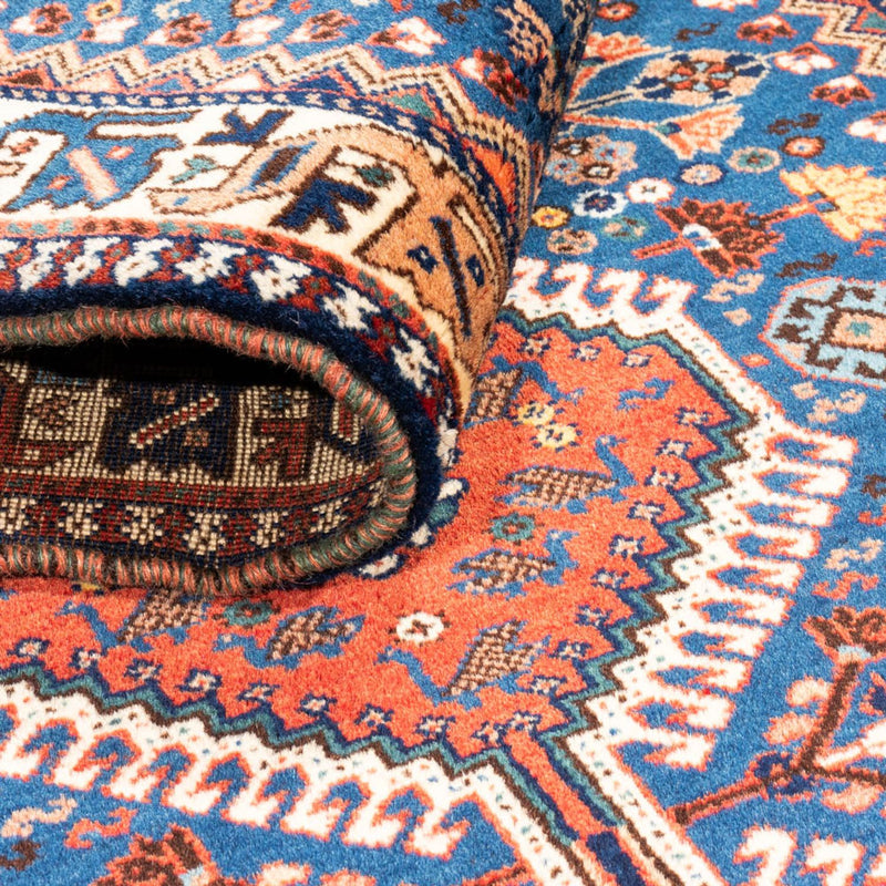 Tapis de couloir Tapis persan - Nomadic - 197 x 82 cm - bleu clair