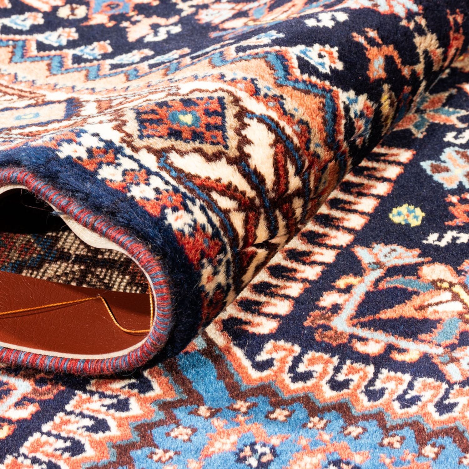 Tapis de couloir Tapis persan - Nomadic - 182 x 84 cm - bleu foncé