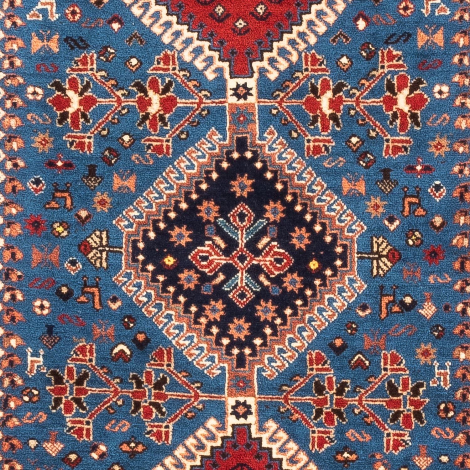 Tapis de couloir Tapis persan - Nomadic - 200 x 84 cm - bleu clair
