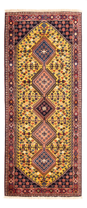 Tapis de couloir Tapis persan - Nomadic - 193 x 82 cm - jaune