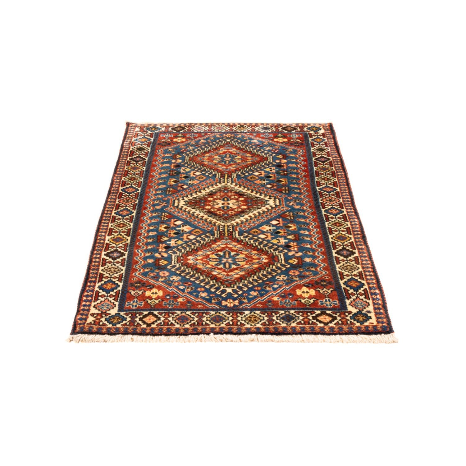 Tapis persan - Nomadic - 122 x 75 cm - bleu