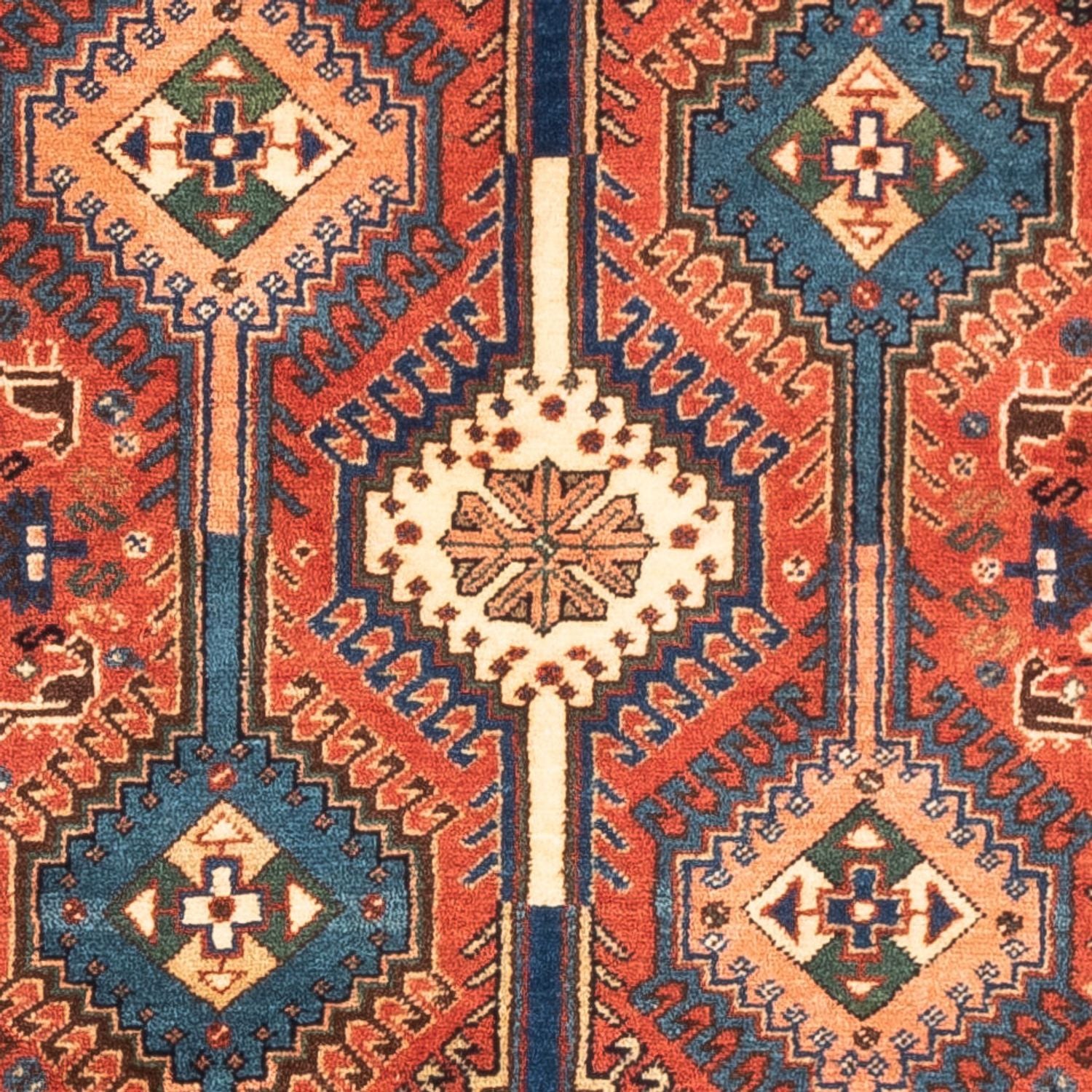 Tapis persan - Nomadic - 125 x 80 cm - rouge