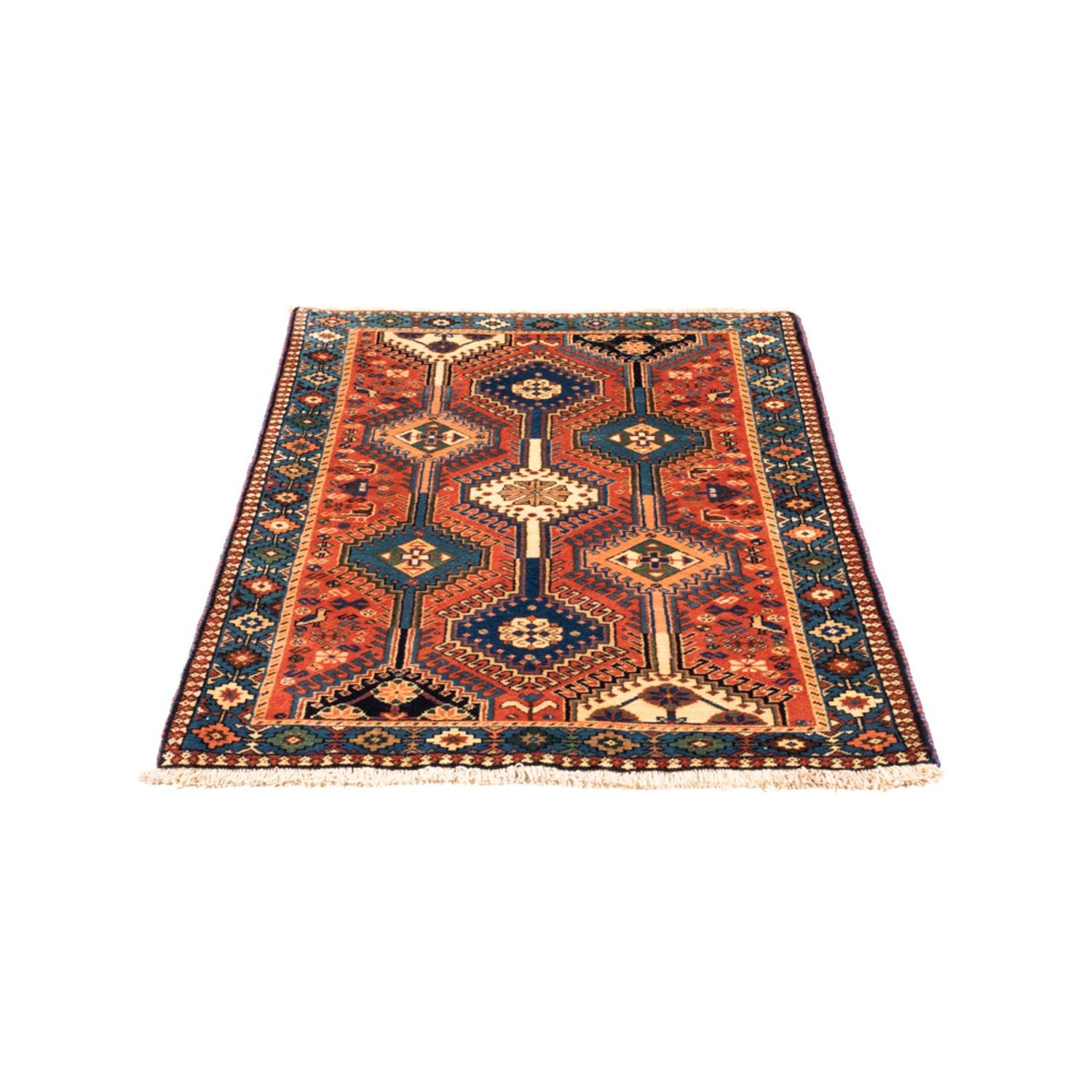 Tapis persan - Nomadic - 125 x 80 cm - rouge