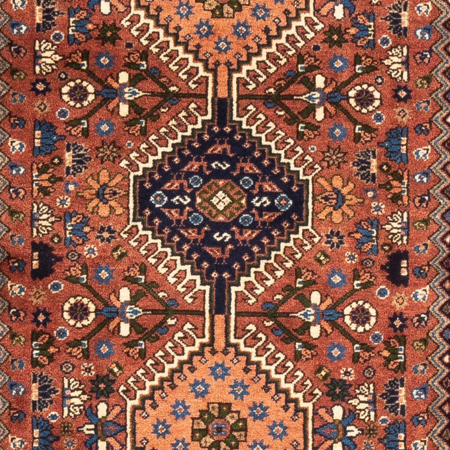 Tapis de couloir Tapis persan - Nomadic - 192 x 80 cm - rouge
