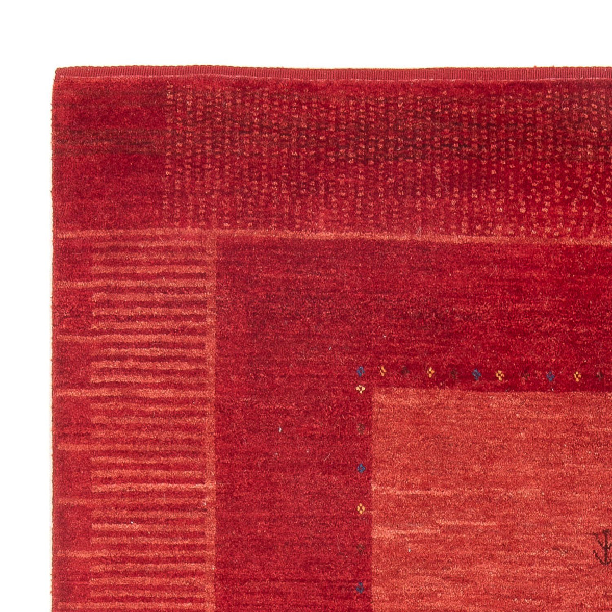 Tapis Gabbeh - Persan - 200 x 154 cm - rouge