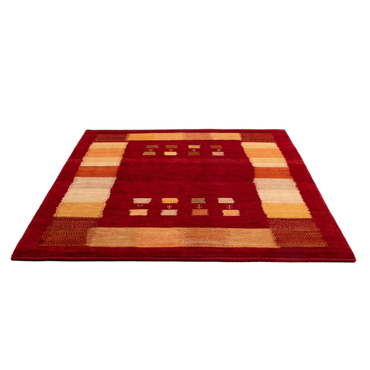 Tapis Gabbeh - Persan - 200 x 158 cm - multicolore