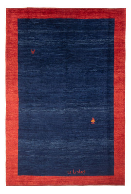 Tapis Gabbeh - Persan - 200 x 141 cm - bleu foncé