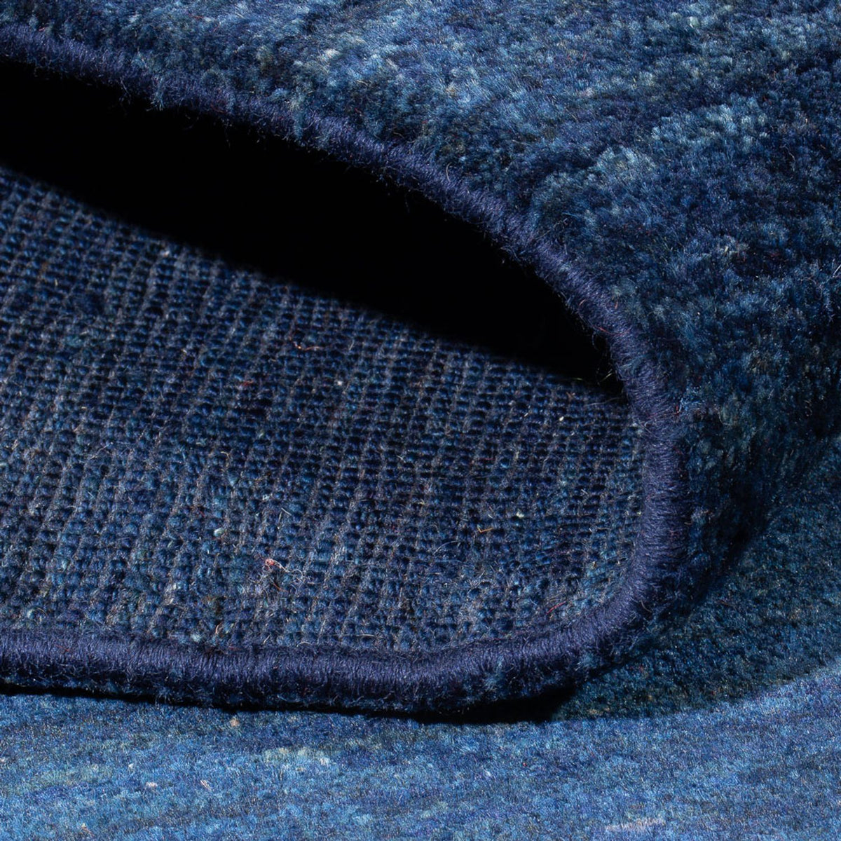 Tapis Gabbeh - Persan - 188 x 147 cm - bleu foncé