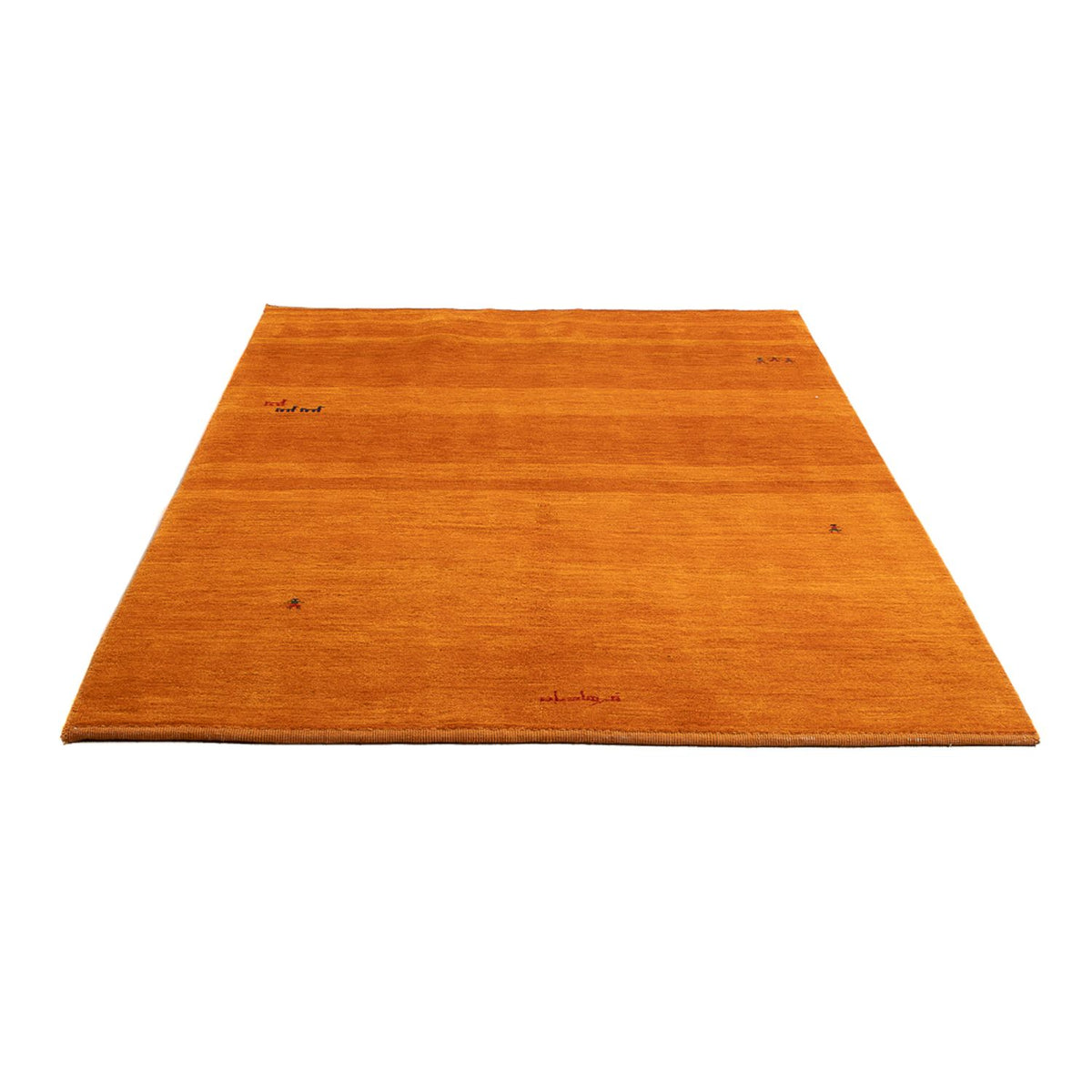Tapis Gabbeh - Persan - 205 x 137 cm - orange