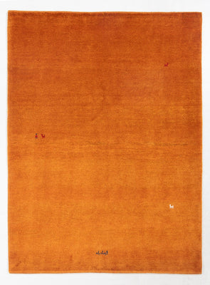 Tapis Gabbeh - Persan - 193 x 153 cm - orange