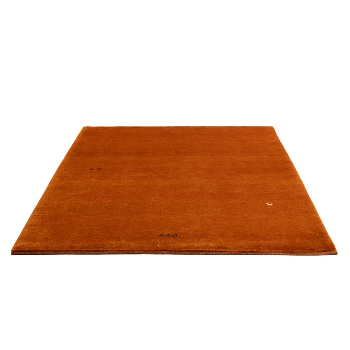 Tapis Gabbeh - Persan - 193 x 153 cm - orange