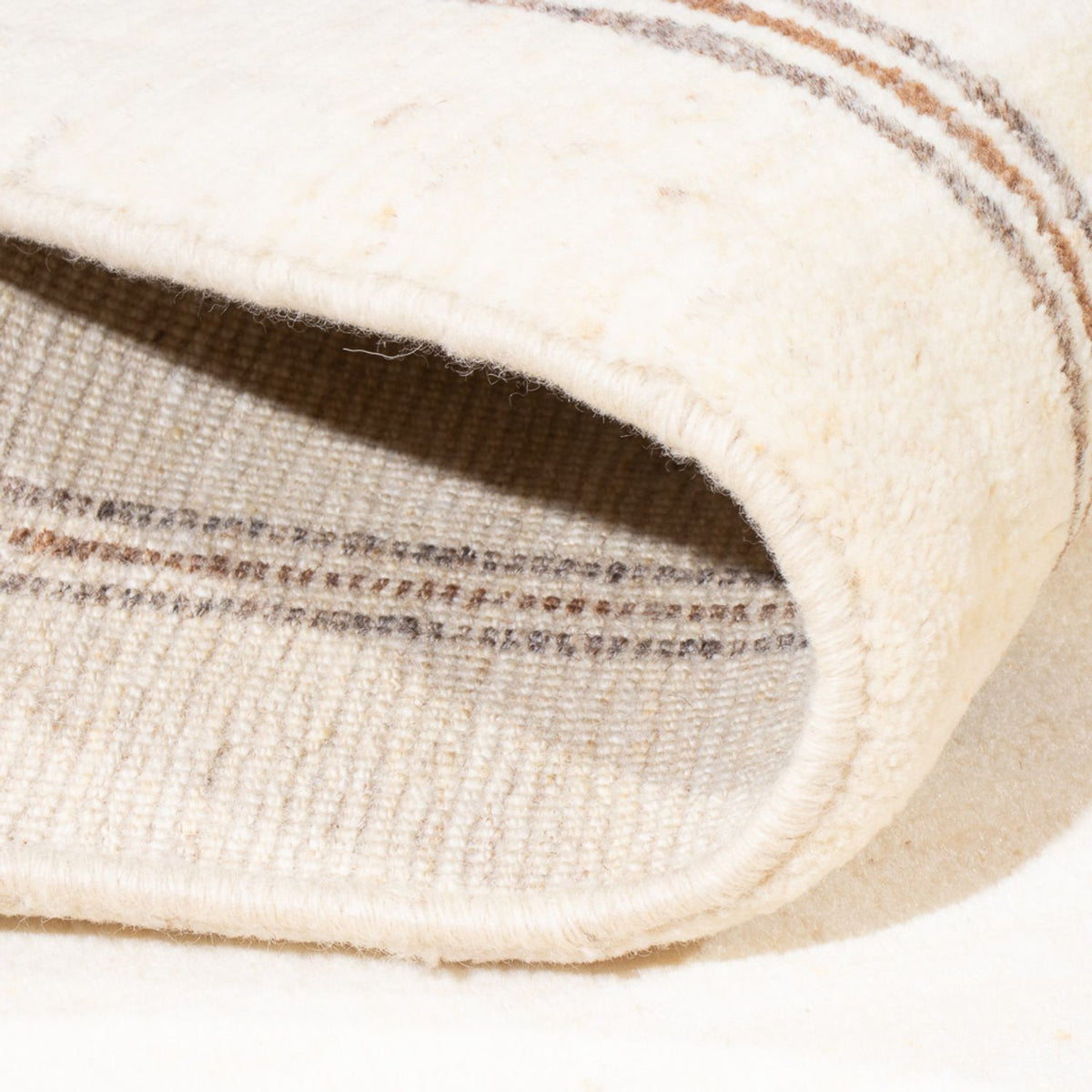 Tapis Gabbeh - Persan - 198 x 150 cm - blanc