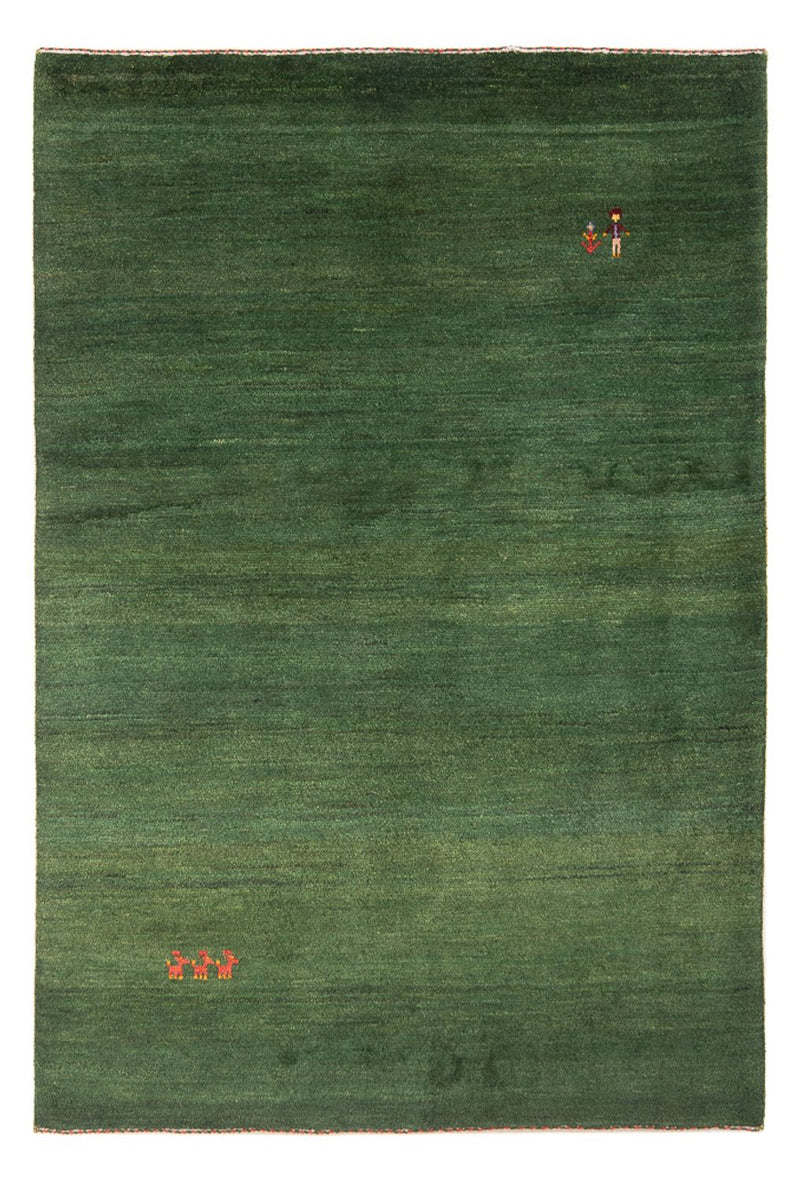 Tapis Gabbeh - Persan - 203 x 147 cm - vert foncé