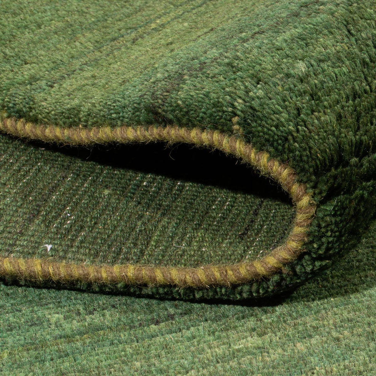 Tapis Gabbeh - Persan - 203 x 147 cm - vert foncé