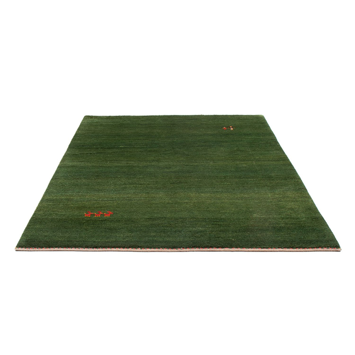 Tapis Gabbeh - Persan - 203 x 147 cm - vert foncé