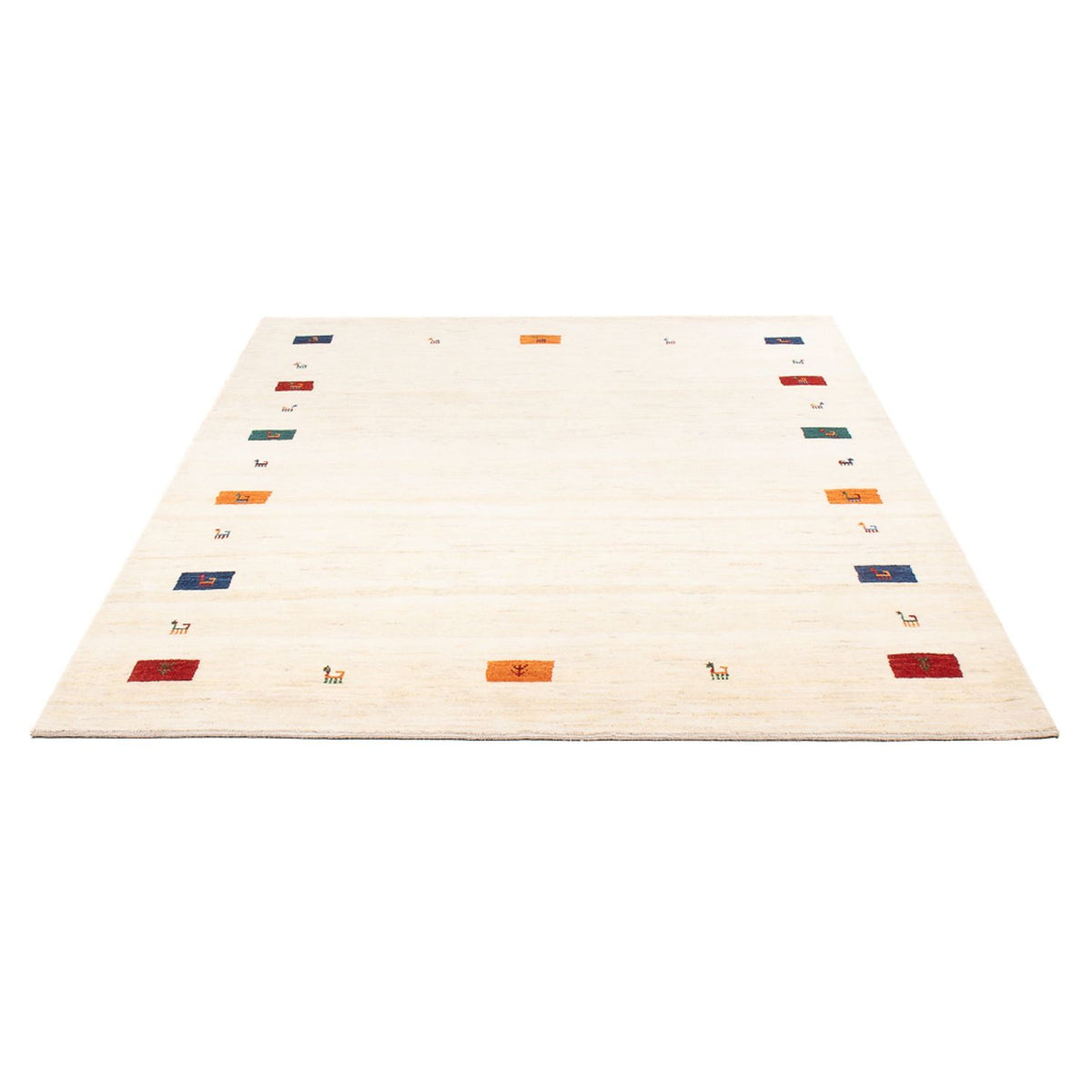 Tapis Gabbeh - Persan - 201 x 149 cm - multicolore