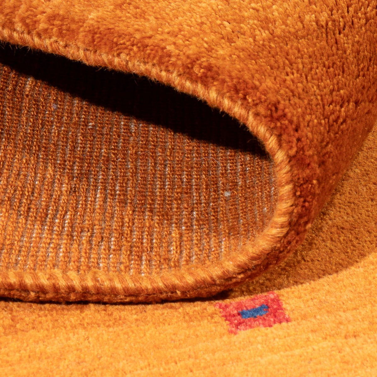 Tapis Gabbeh - Persan - 201 x 150 cm - orange