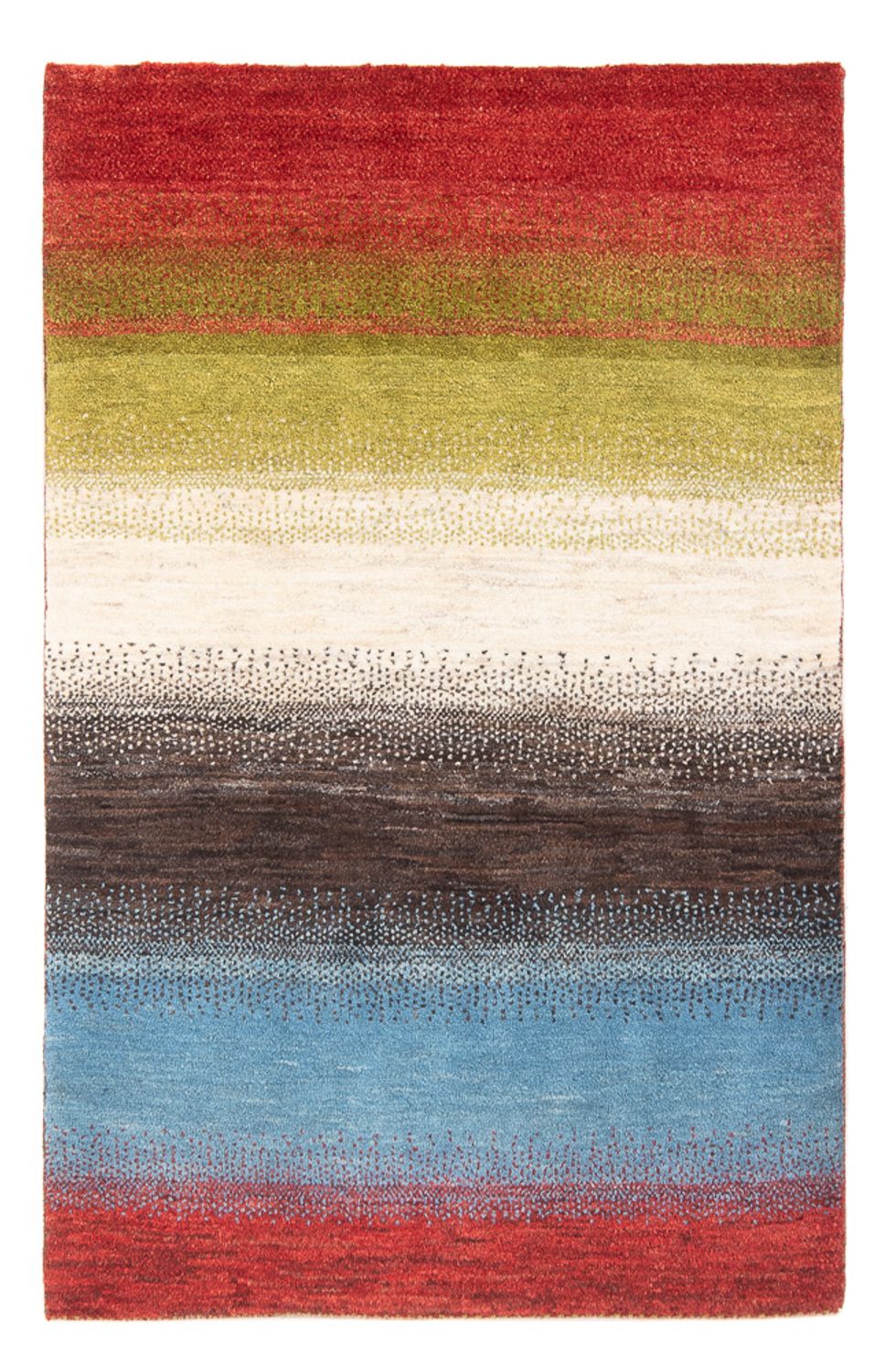 Tapis Gabbeh - Persan - 150 x 98 cm - multicolore