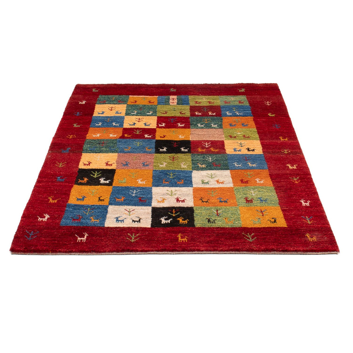 Tapis Gabbeh - Persan - 150 x 102 cm - multicolore
