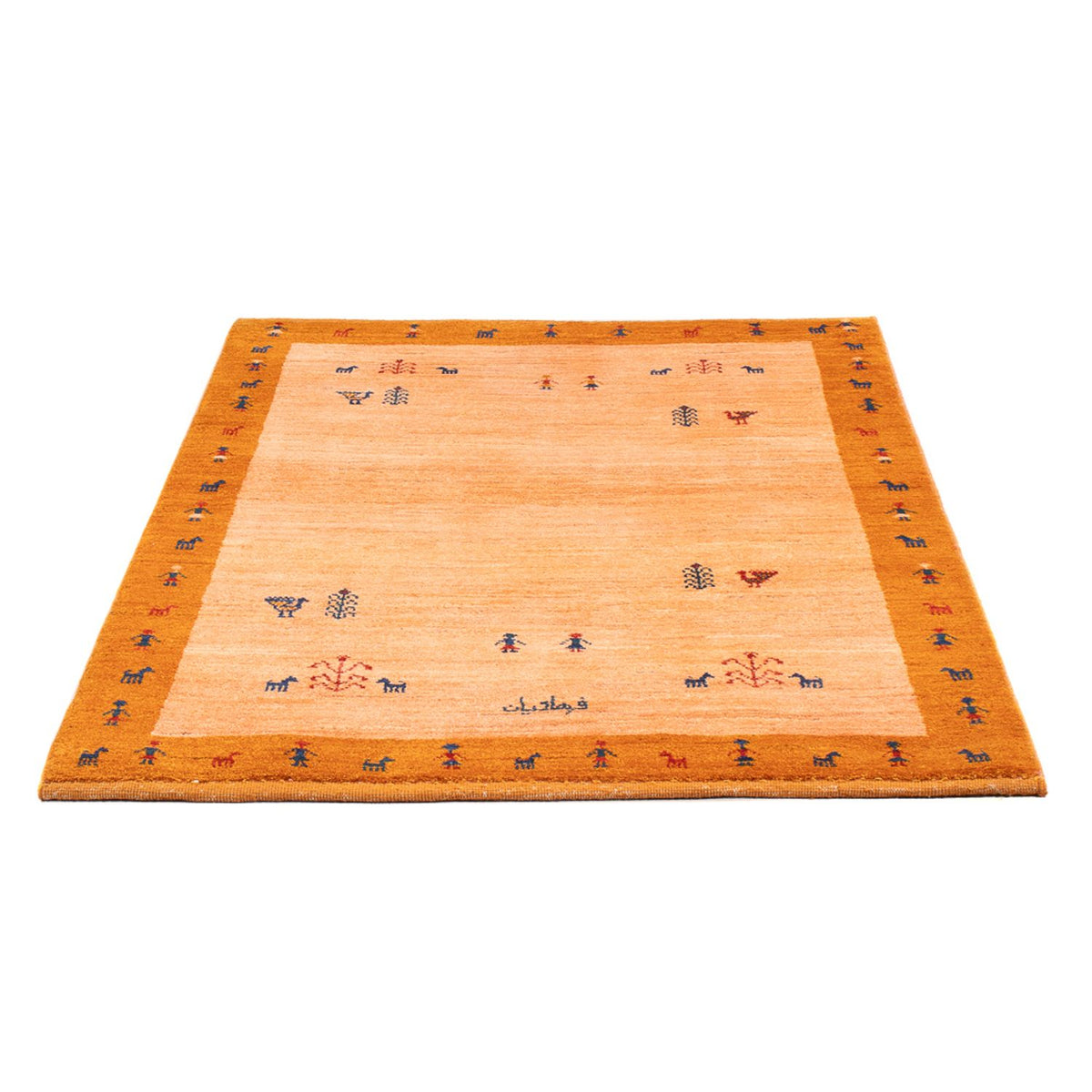 Tapis Gabbeh - Persan - 149 x 99 cm - multicolore